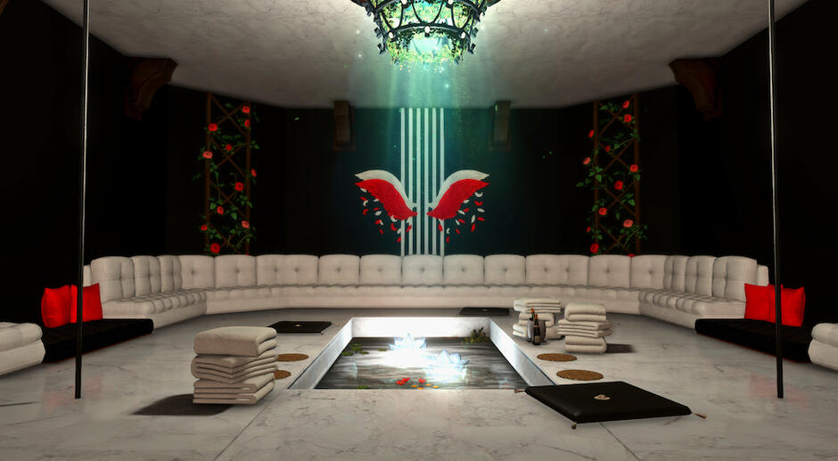 Wow, what a room, right? The perfect place to throw a private party or host a game of your own!